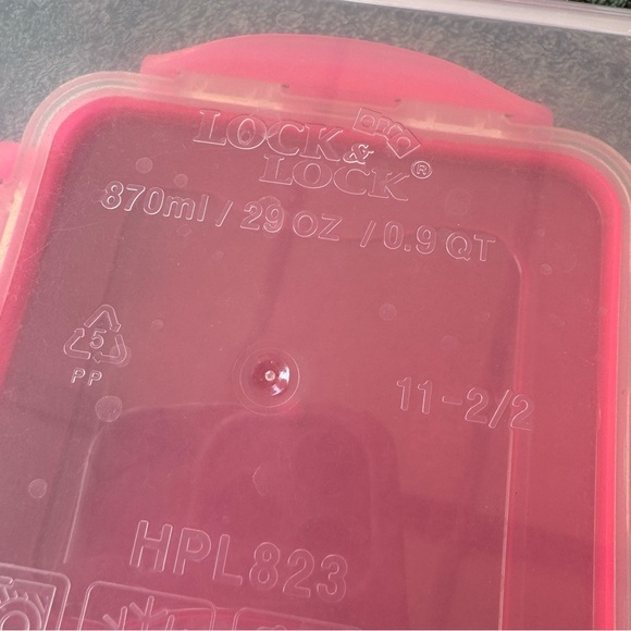 Lock & Lock Pink Food Storage Container Set of 11 - Picture 12 of 14